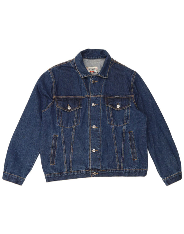 Giacca di jeans vintage da uomo EU 52 XL in cotone blu