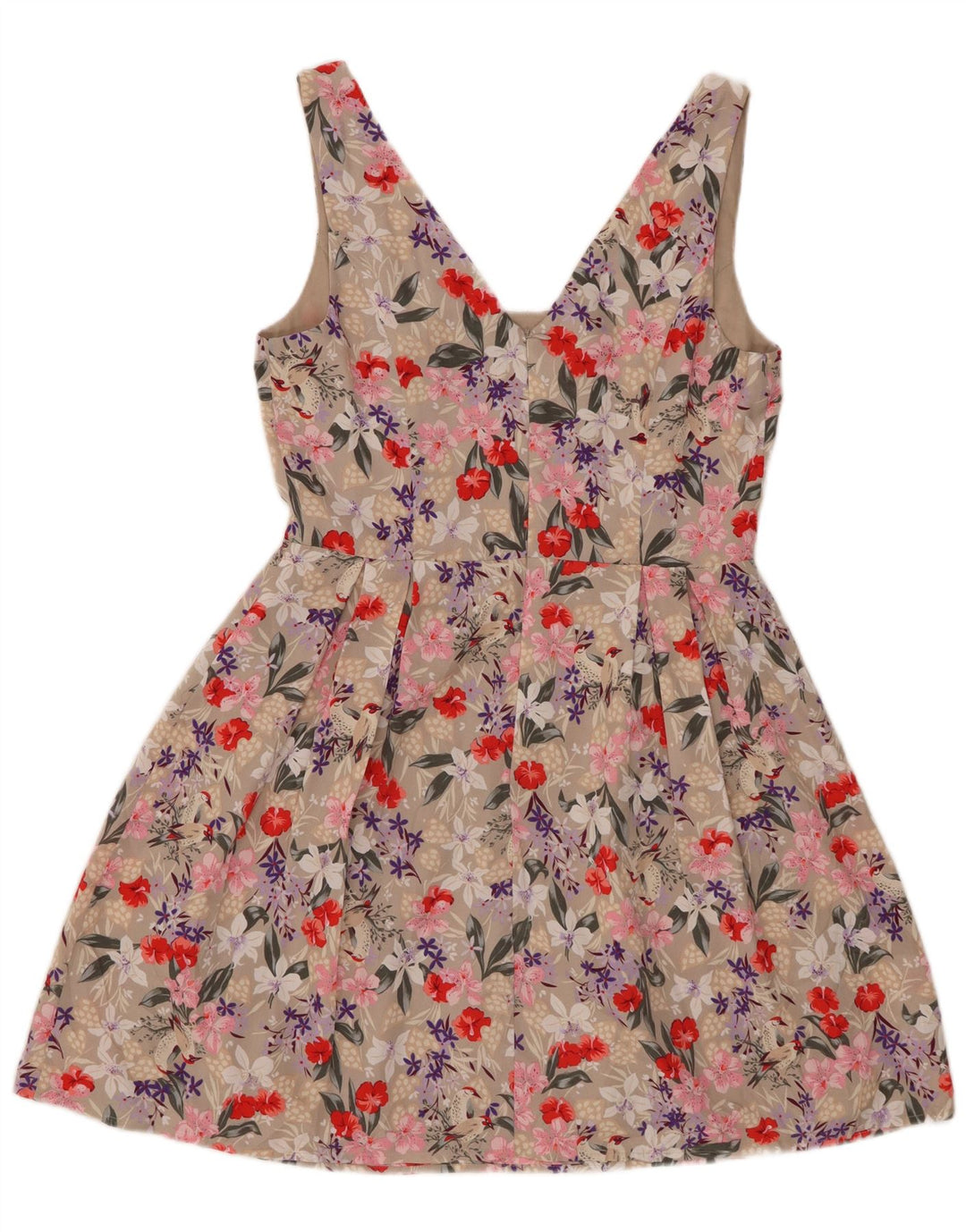 Prendisole da donna Oasis UK 12 Poliestere floreale beige medio