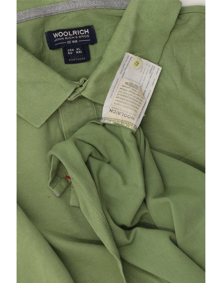 Polo da uomo Woolrich XL in cotone verde