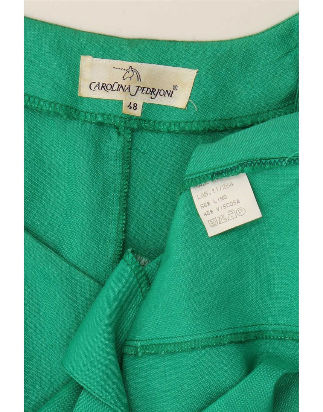 Giacca blazer a 4 bottoni da donna Carolina Pedrjoni IT 48 XL color block verde