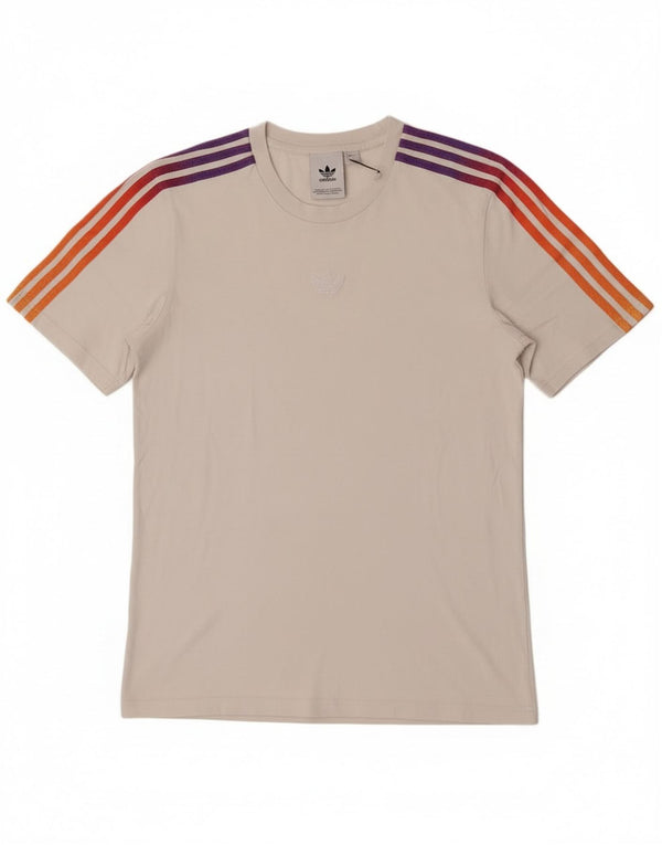 T-shirt da uomo Adidas Top Small in cotone bianco