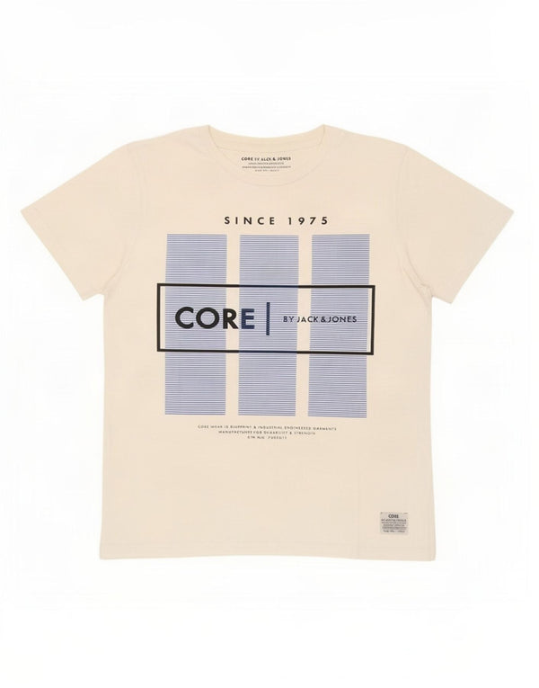 Jack & Jones T-shirt grafica da uomo Core grande in cotone bianco