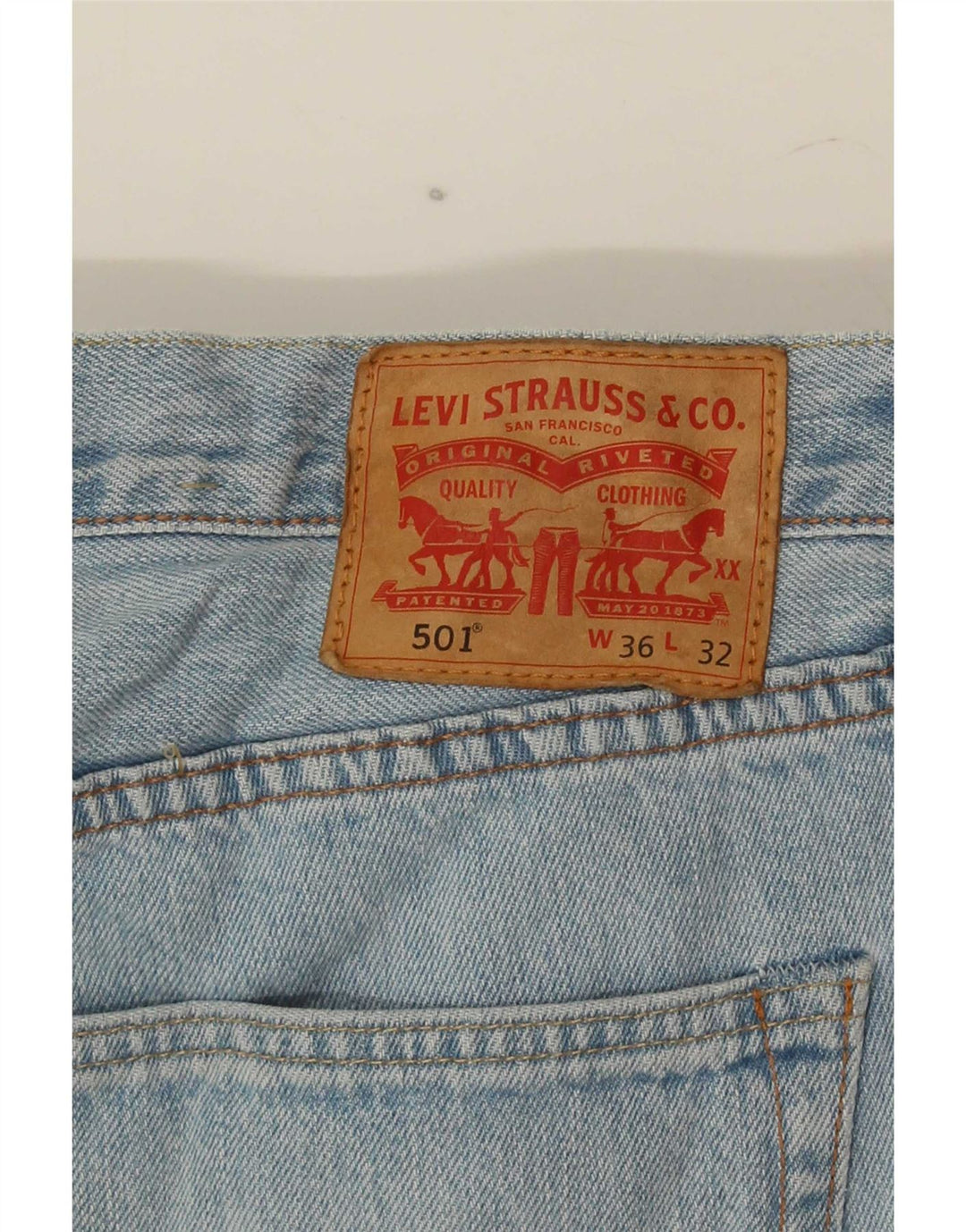 Levi's Uomo 501 Jeans dritti W36 L32 Cotone Blu