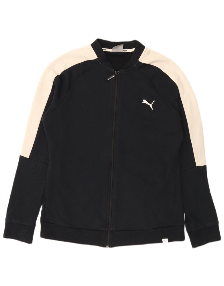 Giacca da tuta da donna Puma UK 14 Medium Black Colourblock Cotton