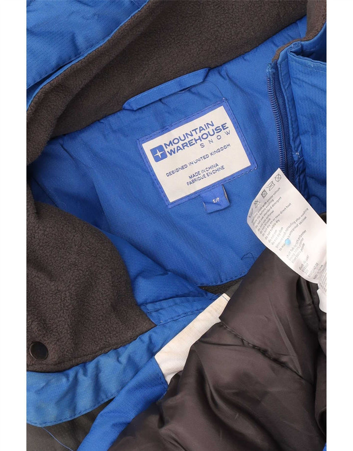 Giacca da sci con cappuccio da uomo Mountain Warehouse UK 36 Small Blue Colourblock