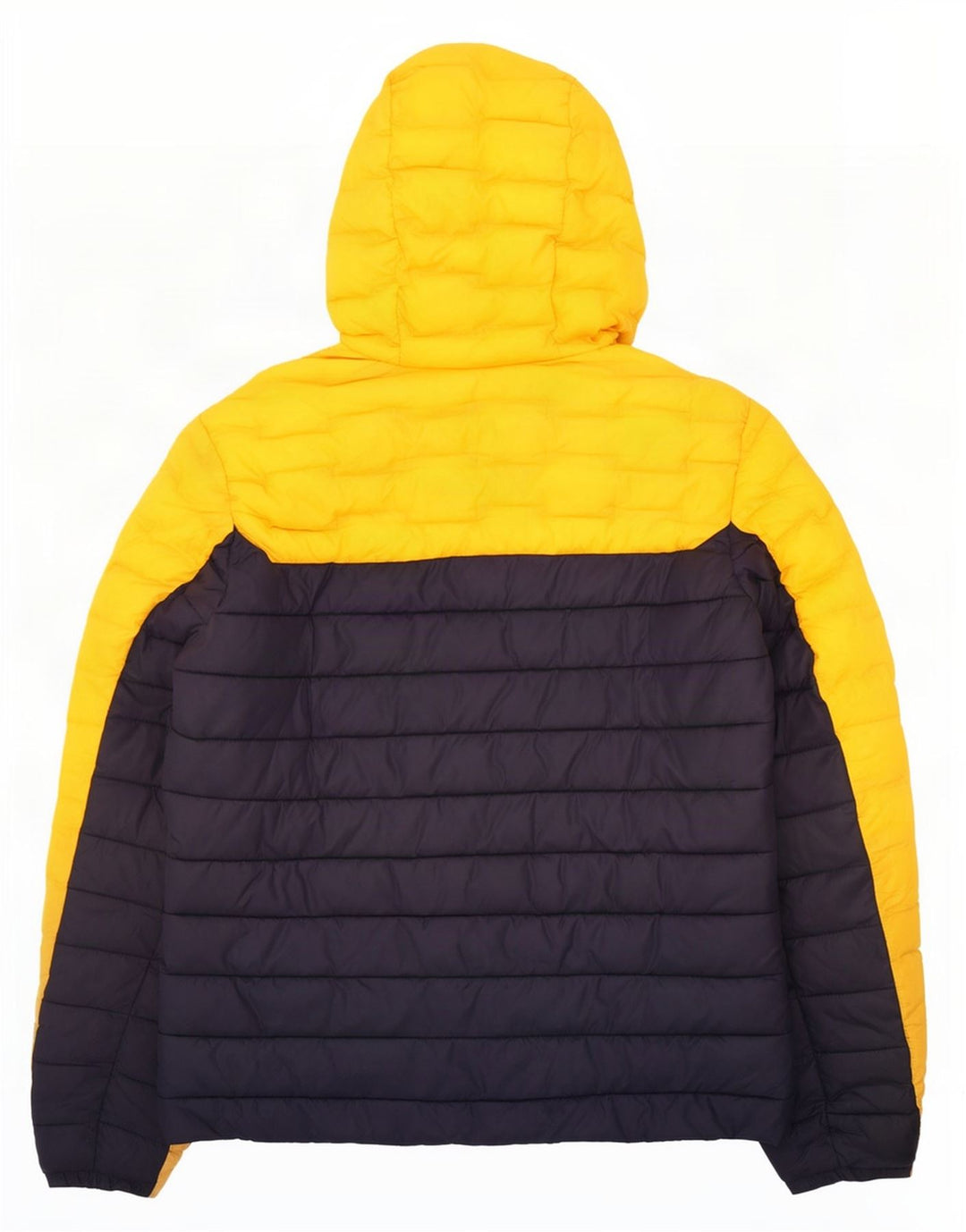 Giacca imbottita con cappuccio da uomo Superdry UK 38 color block giallo medio