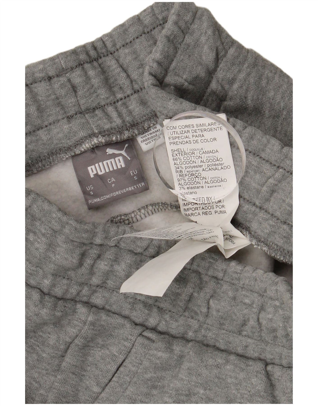 Pantaloni da tuta da uomo PUMA Joggers piccoli in cotone grigio