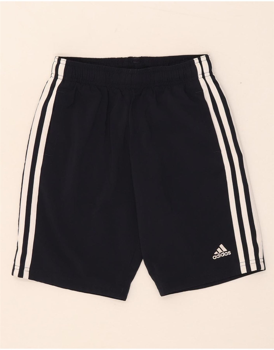 Pantaloncini sportivi Adidas da ragazzo 9-10 anni in poliestere blu navy