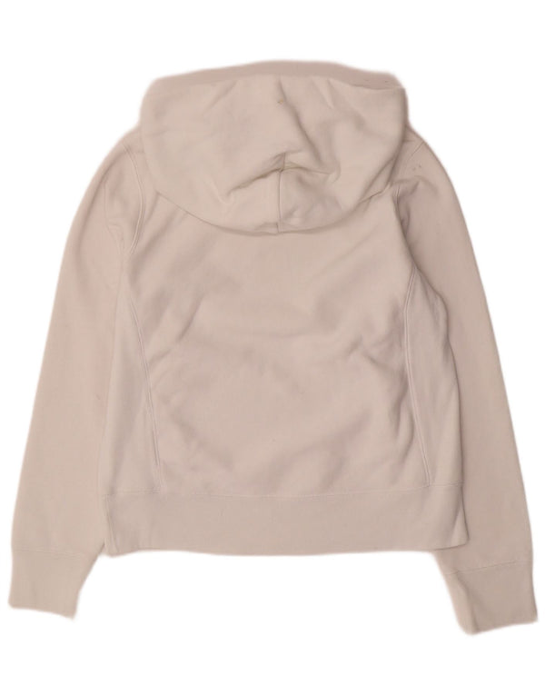Felpa con cappuccio grafica Champion Reverse Weave da donna UK 10 piccola bianca