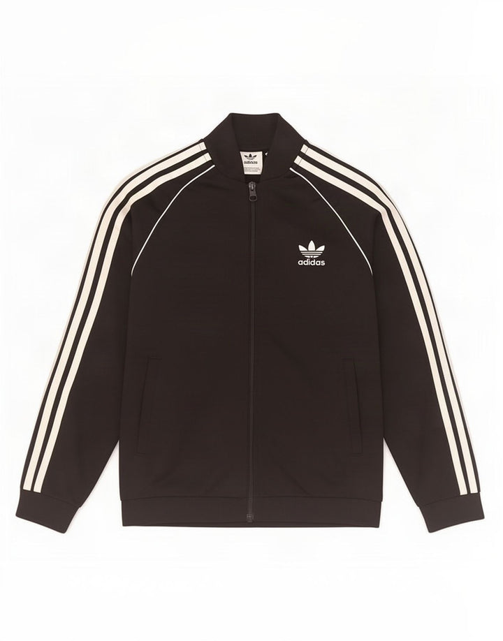 Giacca da tuta da ragazzo Adidas 10-11 anni in poliestere nero