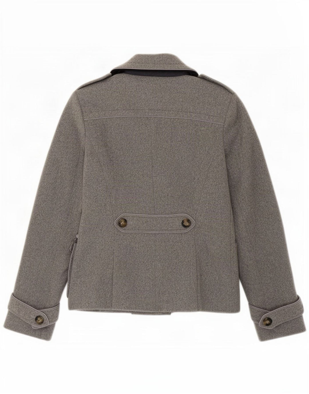 Cappotto da marinaio da donna Intrend UK 8 piccolo grigio in lana vergine