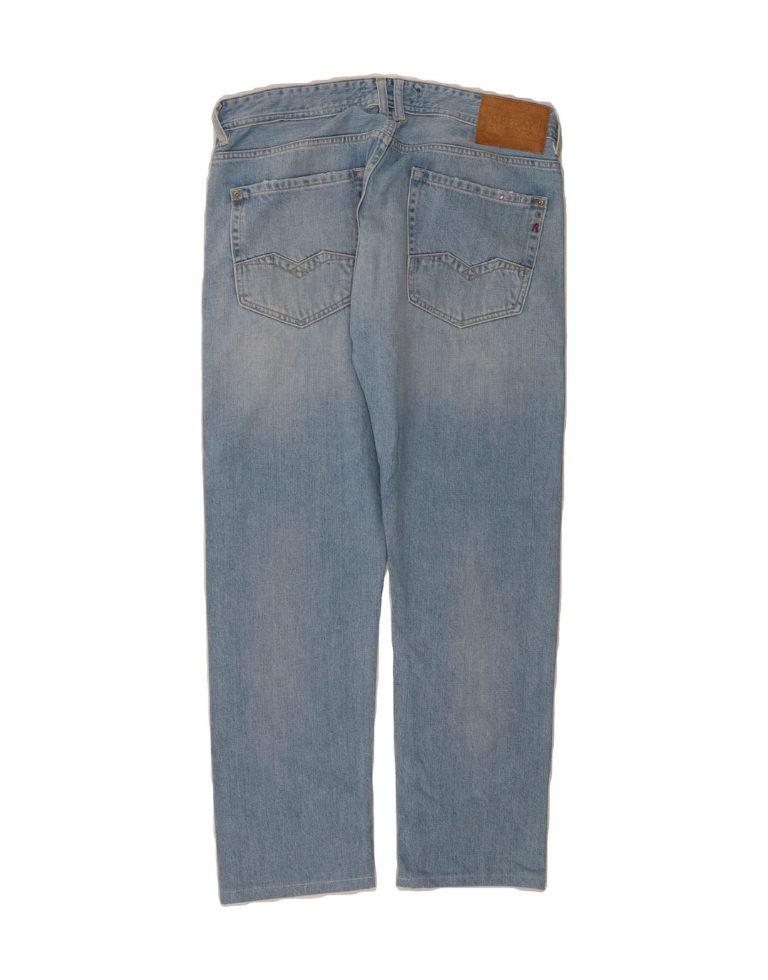 REPLAY Mens Rob Straight Jeans W33 L28 Blue Cotton Vintage Replay and Second-Hand Replay from Messina Hembry 