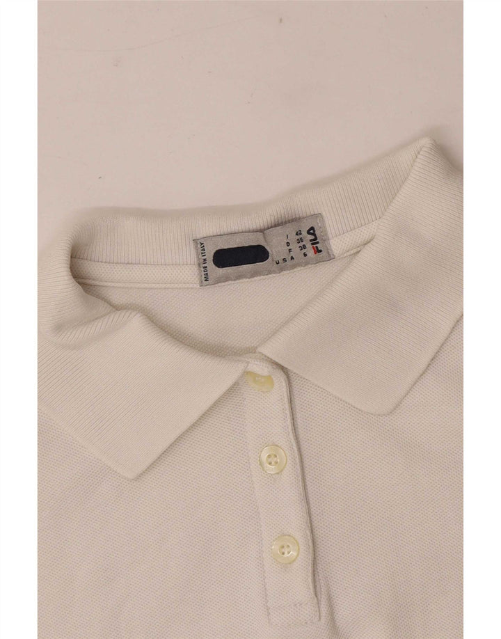 Polo senza maniche da donna Fila IT 42 Medium White