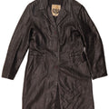 ANTICA PELLERIA Cappotto Donna in Pelle IT 46 Large Pelle Nera