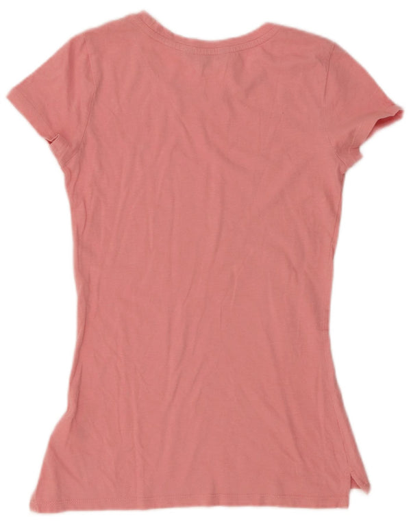 T-shirt da donna Tommy Hilfiger Top UK 6 XS cotone rosa