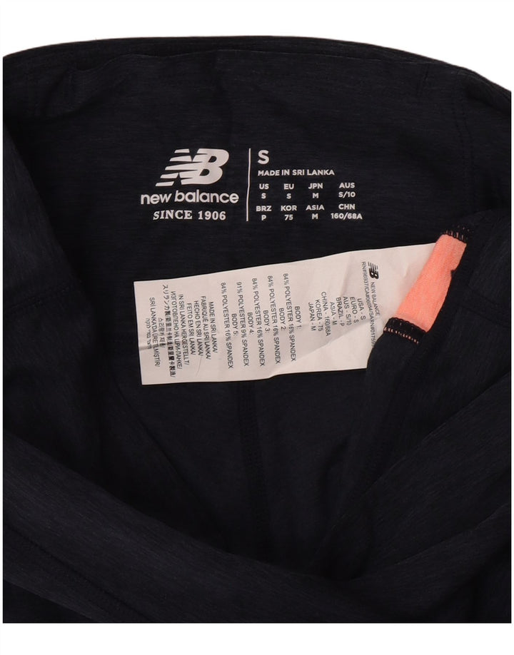 Leggings da donna New Balance UK 8 Small Poliestere color block blu navy