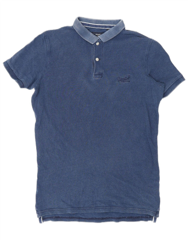Polo da uomo Superdry Small in cotone blu navy