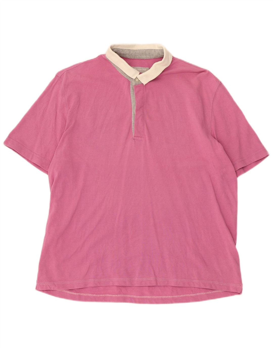 MASSIMO DUTTI Mens Polo Shirt Large Pink