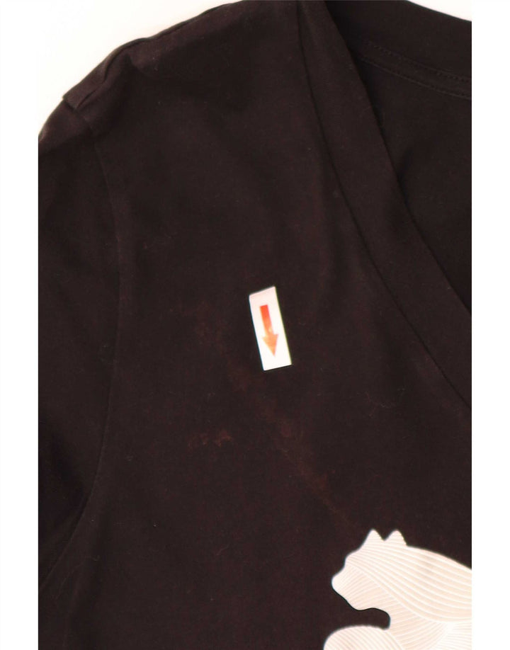 T-shirt grafica da donna Puma UK 14 grande nera
