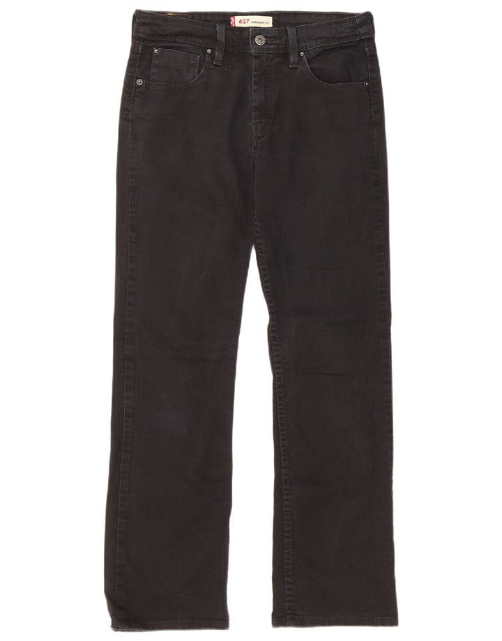 Jeans dritti Levi's 627 da donna W29 L30 cotone nero