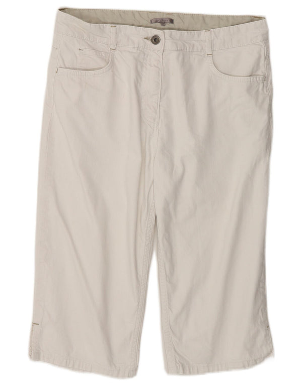 Bermuda da donna John Lewis UK 14 Large W32 Cotone bianco