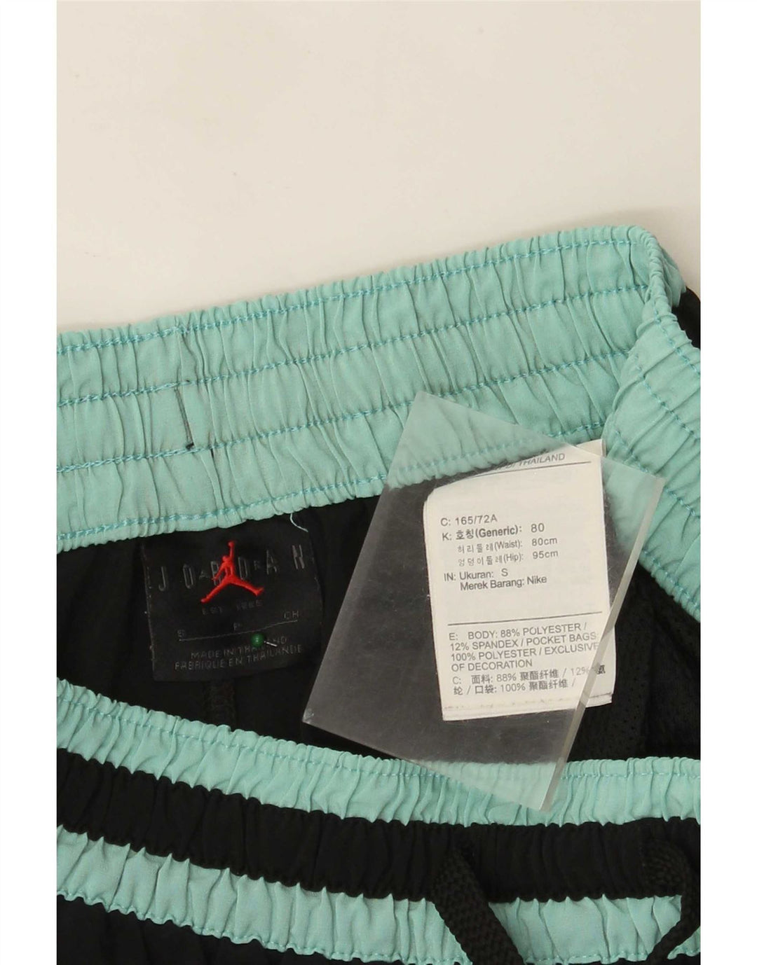 Pantaloncini sportivi Jordan Dri Fit Graphic da uomo, piccoli, in poliestere color block nero