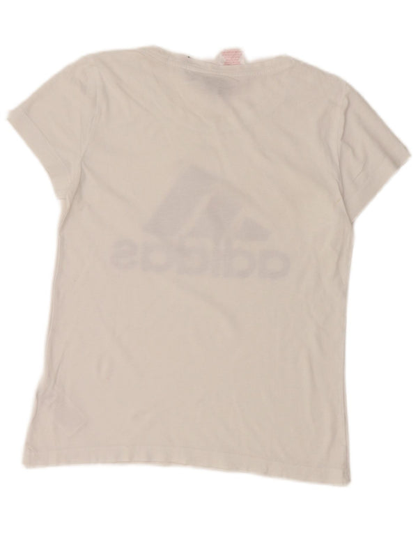 Maglietta grafica Adidas per ragazze, 13-14 anni, bianca