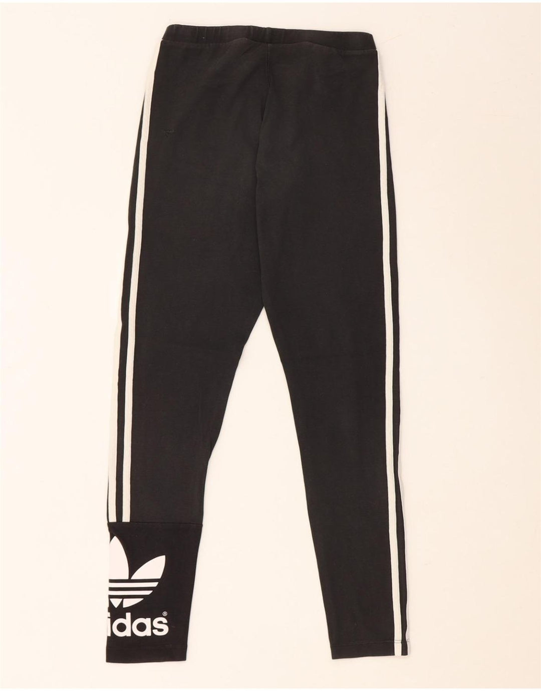 Leggings grafici da donna ADIDAS UK 10 piccoli in cotone nero