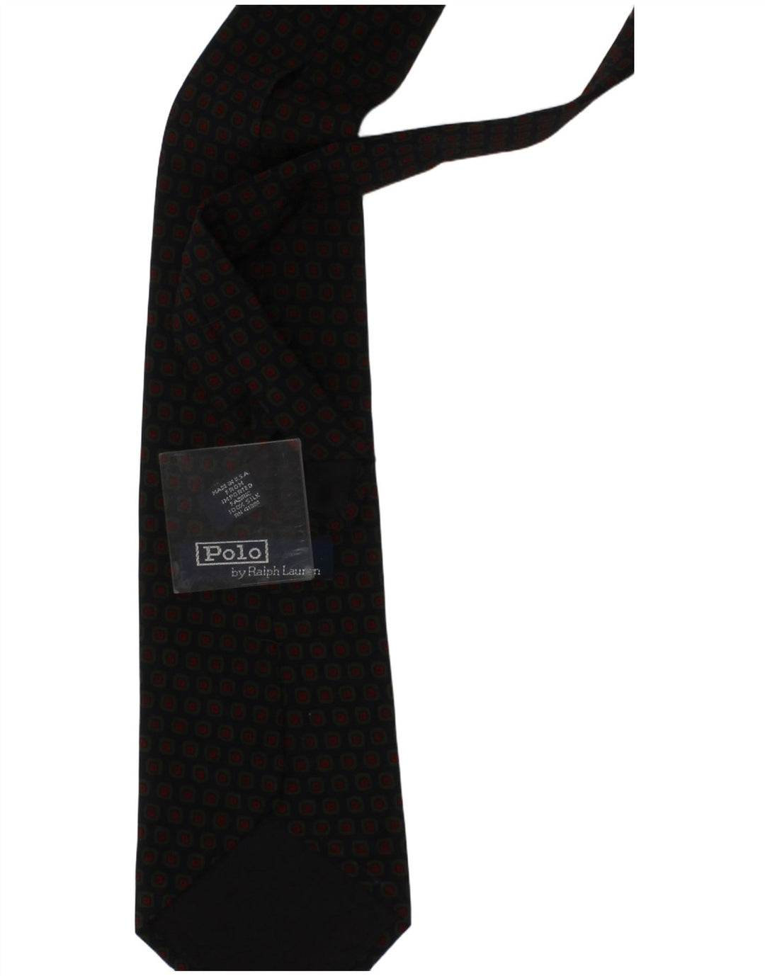 Cravatta da uomo Polo Ralph Lauren Taglia unica Classica in seta geometrica blu navy