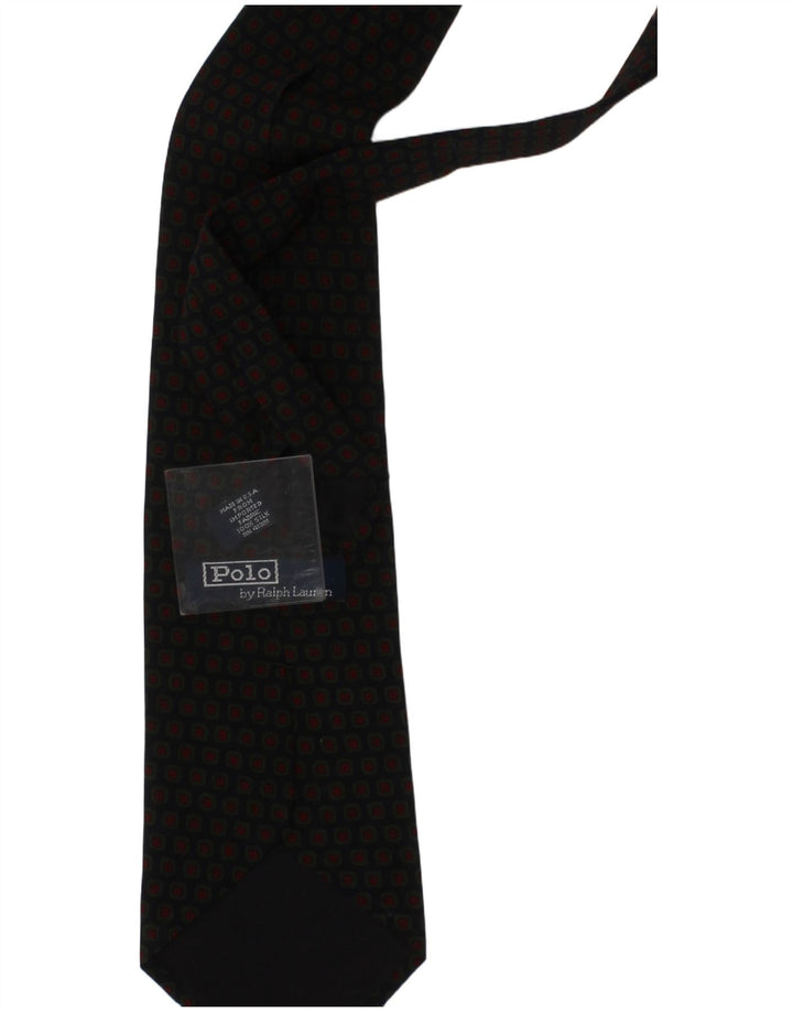 Cravatta da uomo Polo Ralph Lauren Taglia unica Classica in seta geometrica blu navy