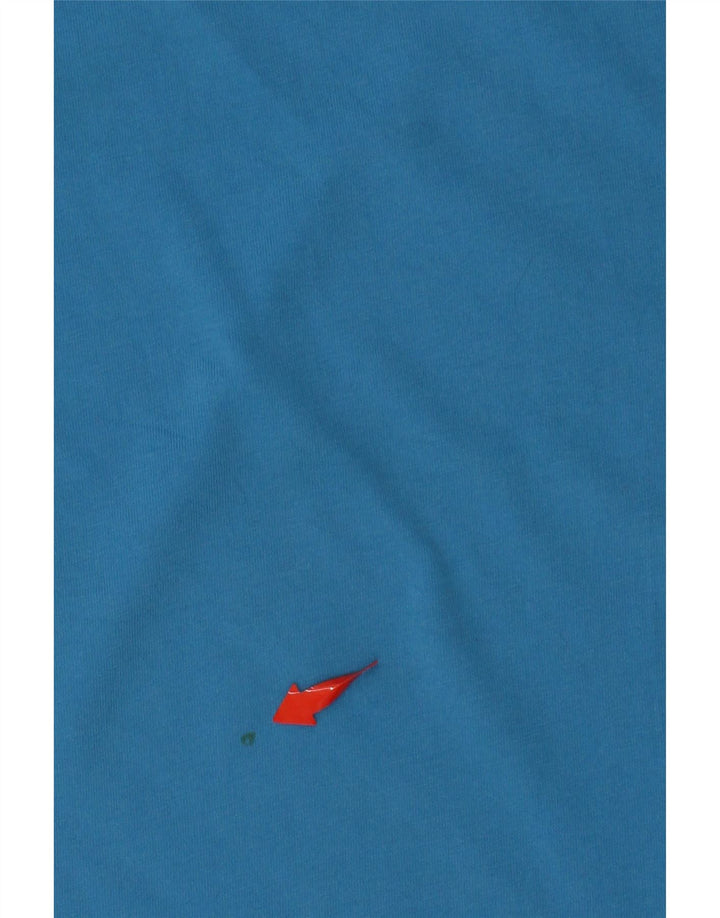 T-shirt grafica da uomo PUMA Top Small in cotone blu