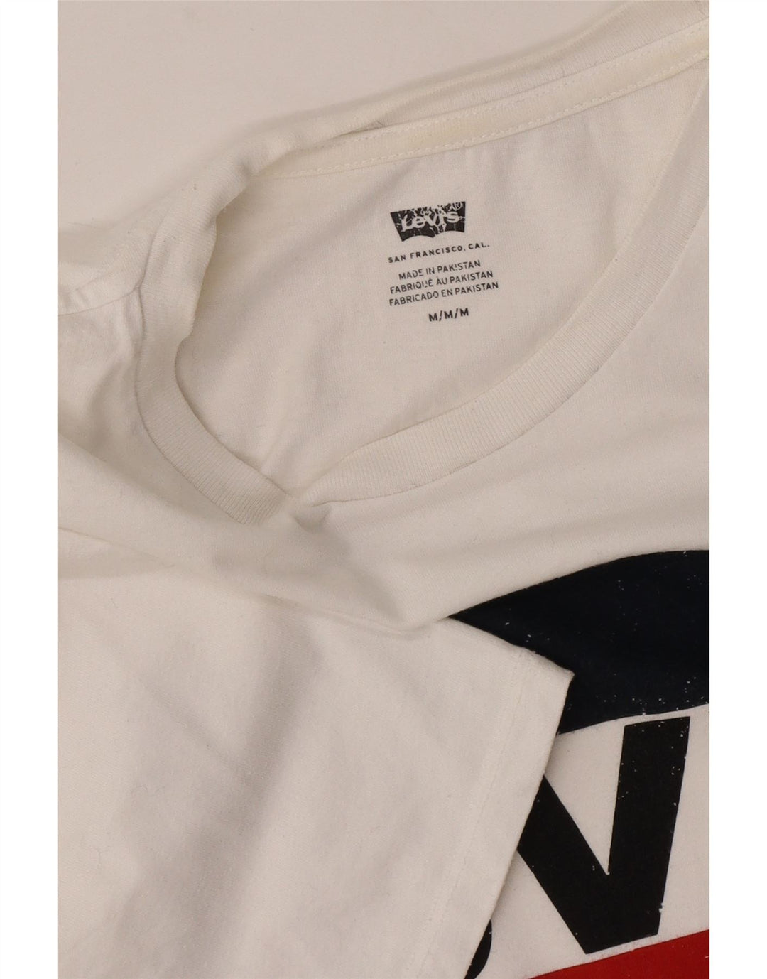 T-shirt grafica da uomo Levi's Top bianca media