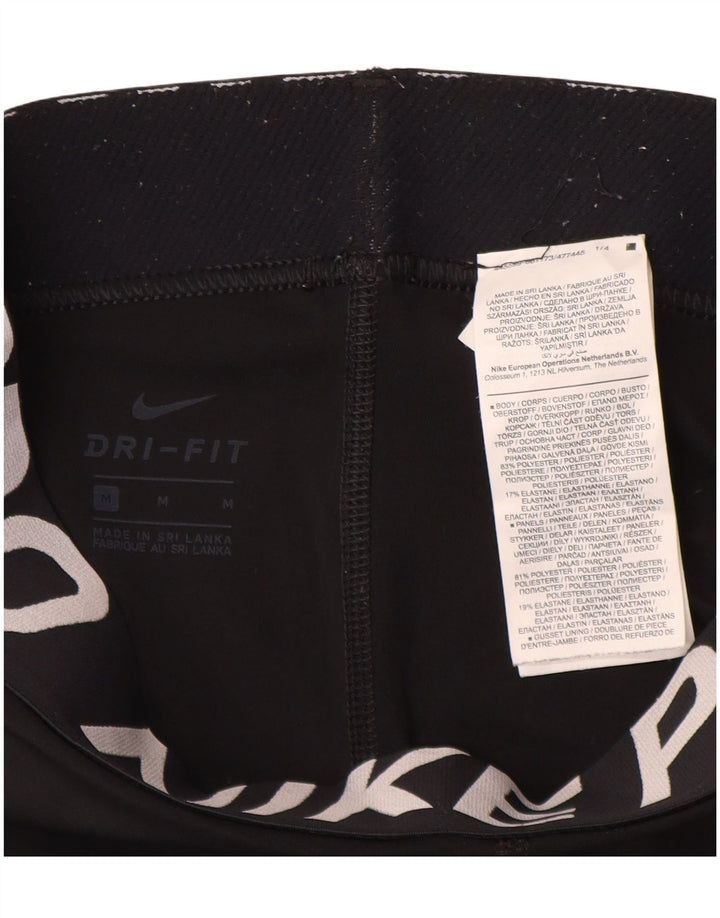 Leggings Nike Graphic Capri da donna UK 12 medio nero poliestere