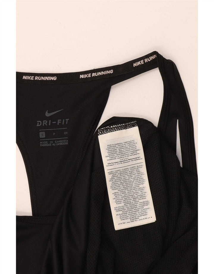 Canotta Nike Dri Fit da donna UK 10 piccola in poliestere nero