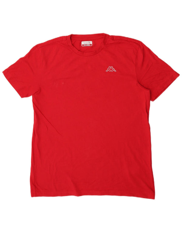 T-shirt uomo Kappa Top 2XL rossa in cotone
