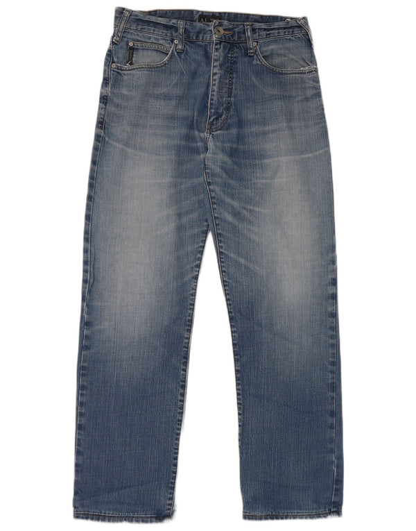 Jeans dritti da uomo Armani W32 L31 in cotone blu