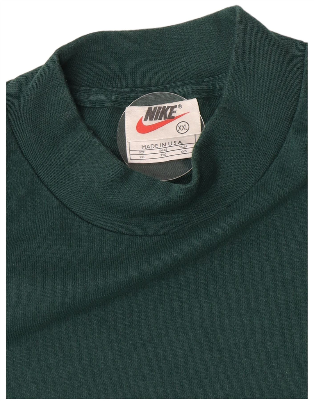 Maglia Nike Uomo Manica Lunga 2XL Verde Cotone
