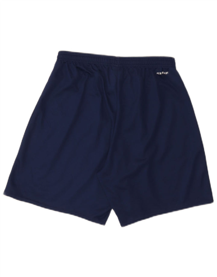 Pantaloncini sportivi Adidas Aeroready da uomo piccoli in poliestere blu navy