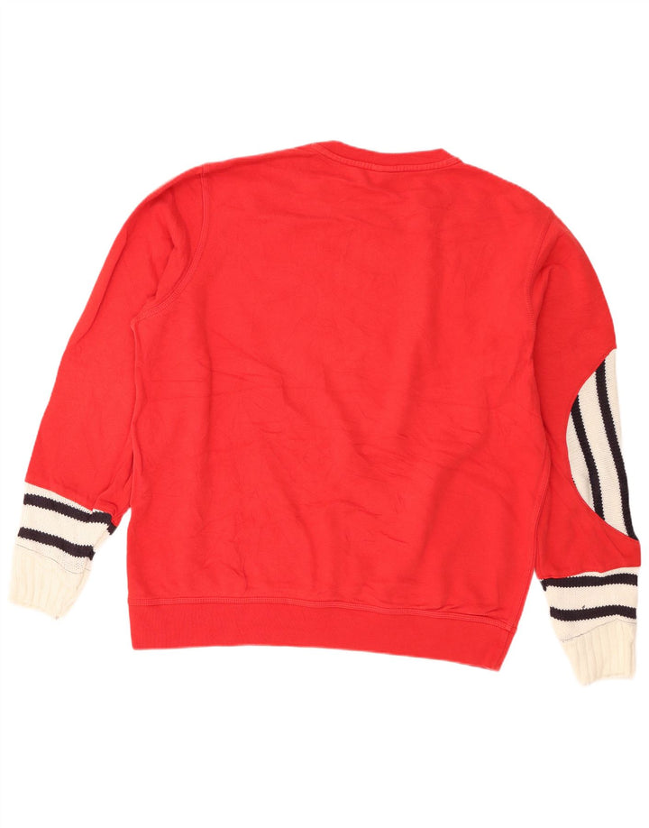 Felpa Nike Uomo Maglione XL Rosso Colorblock Cotone