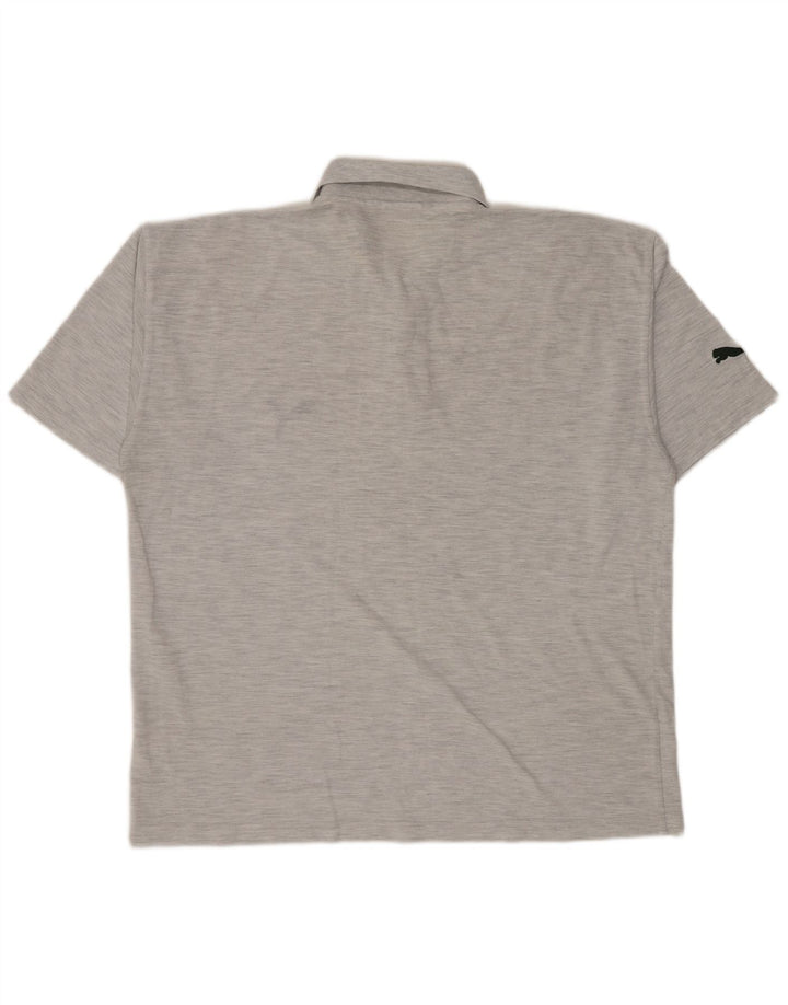 Polo Puma da uomo grande grigia screziata