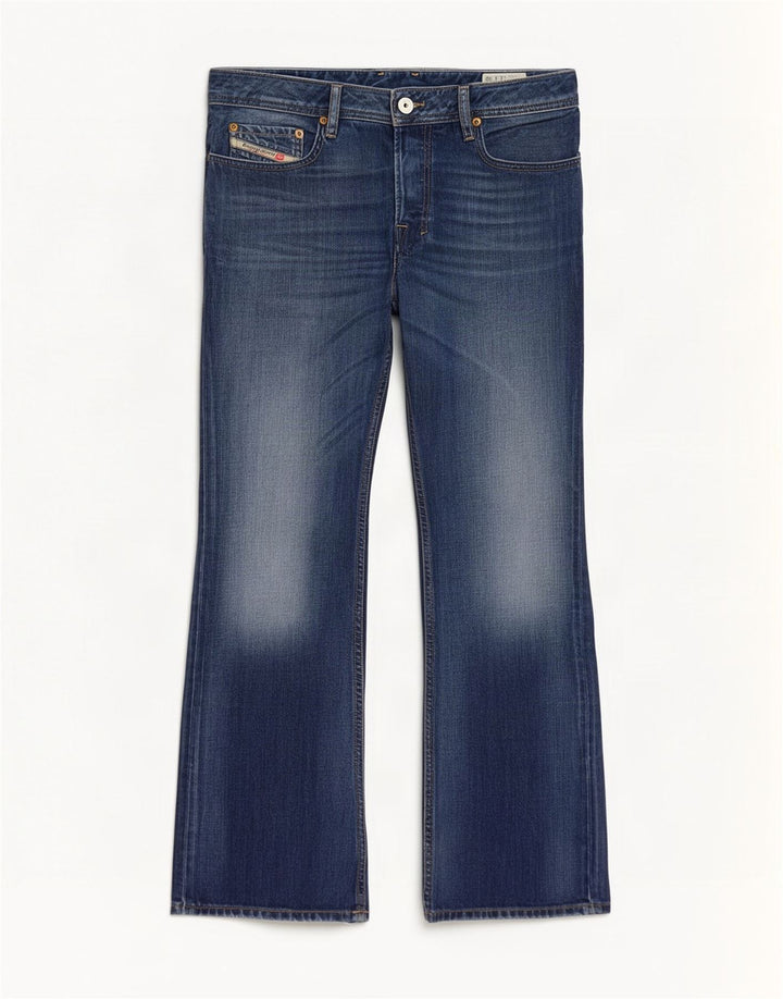 Diesel Uomo Zatiny Bootcut Jeans W32 L30 Cotone Blu