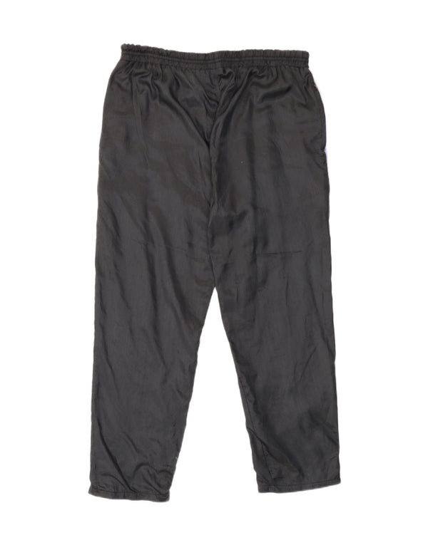 Pantaloni da tuta vintage da uomo Joggers Medium Black Colourblock in poliammide