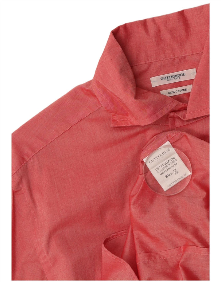 Camicia da uomo GUTTERIDGE Taglia 15/38 Cotone rosso medio