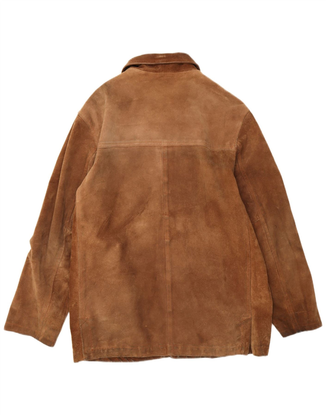 Giacca vintage in pelle scamosciata da uomo IT 52 XL in pelle marrone