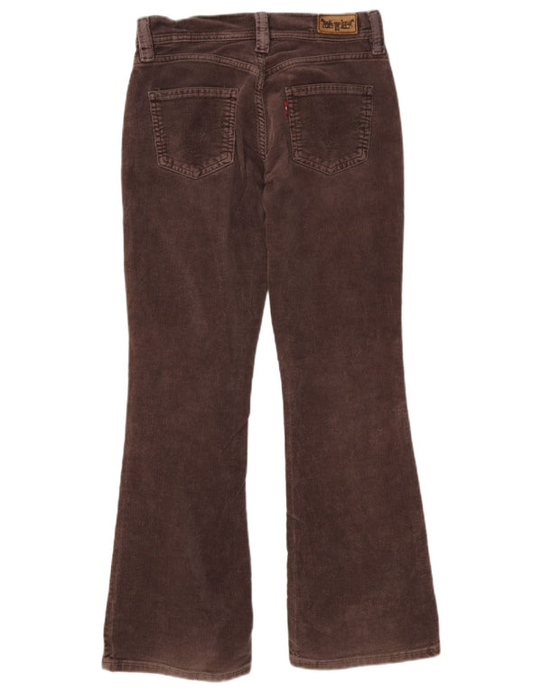 Pantaloni Levi's da donna in velluto a coste svasati W28 L30 cotone marrone