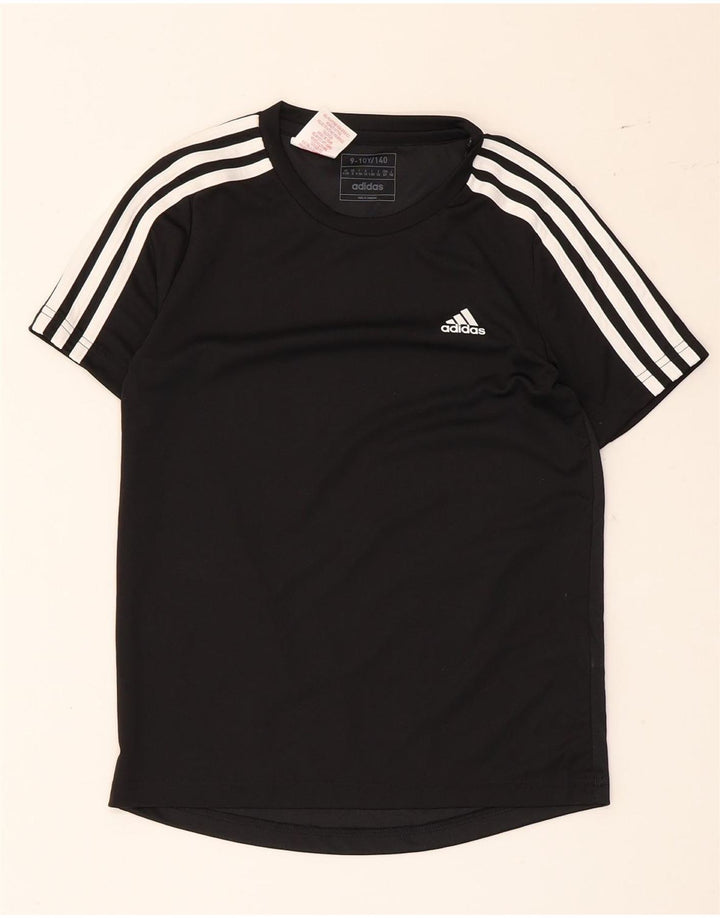 Maglietta Adidas Aeroready da bambino 9-10 anni in poliestere nero