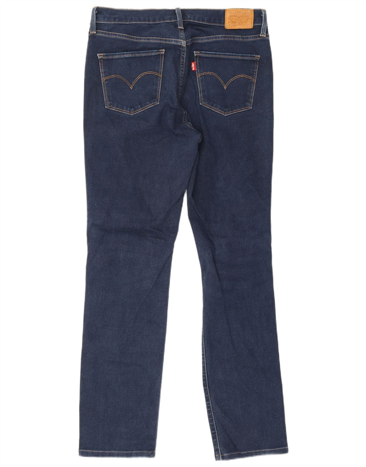Levi's Donna 312 Shaping Slim Jeans W30 L28 Blu Navy Cotone