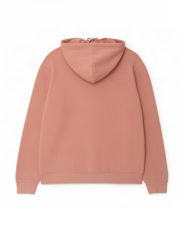 Felpa con cappuccio da uomo Zara XL in cotone rosa