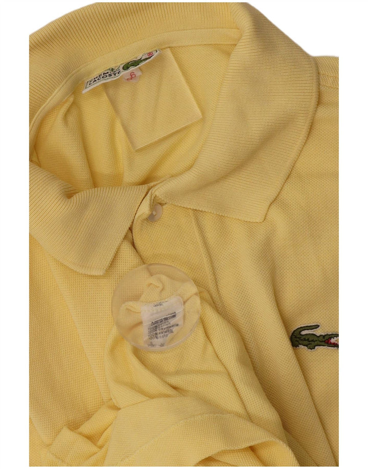 Polo da uomo Lacoste taglia 6 XL in cotone giallo
