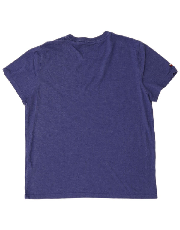 Superdry Mens Graphic T-Shirt Top 2XL Blue Cotton